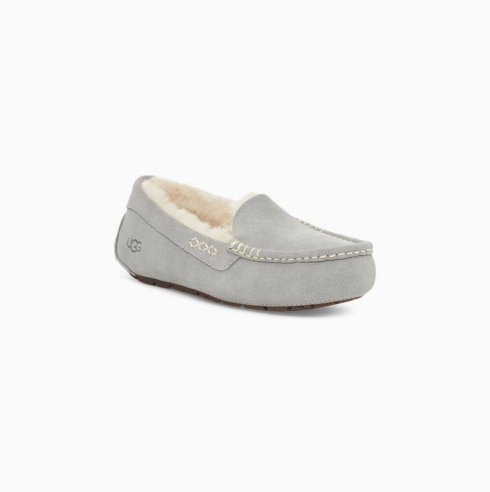 UGG Ansley Light Grey Slippers for Women (MCIW52308)